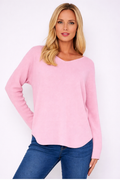 Pacific Dove- Super Soft V Neck jumper