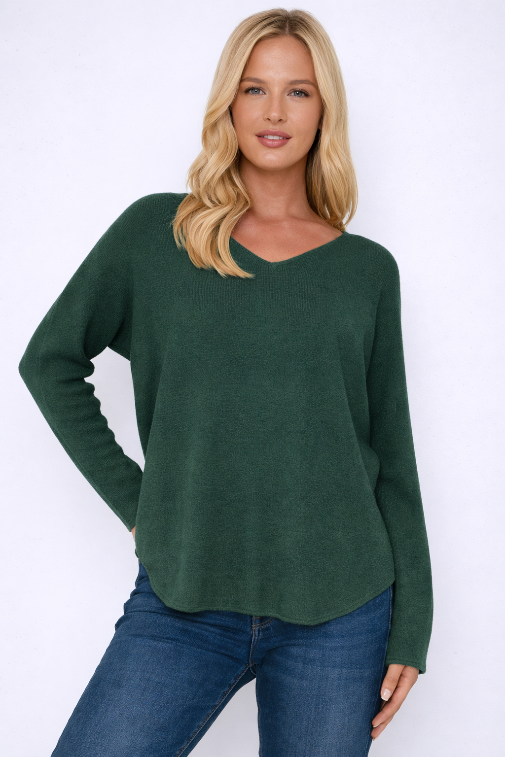 Pacific Dove- Super Soft V Neck jumper
