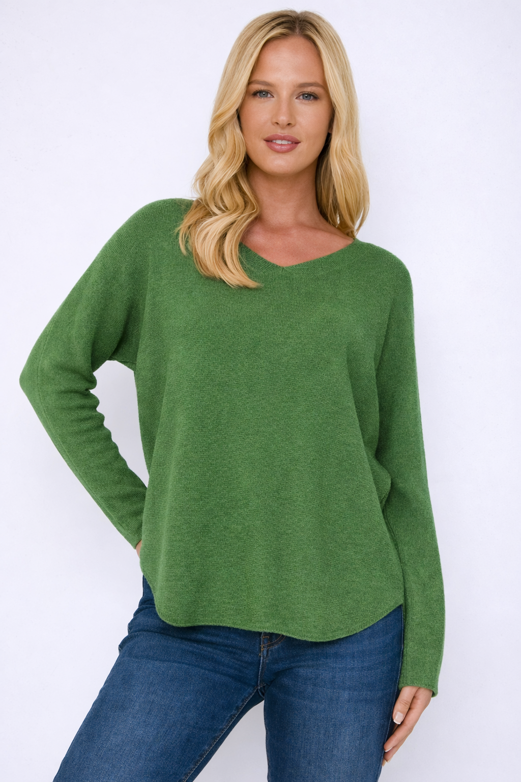 Pacific Dove- Super Soft V Neck jumper
