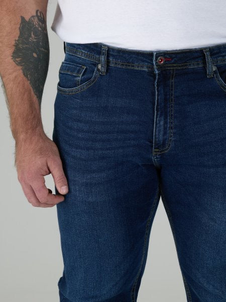 D555- Ambrose Tapered Fit Stretch Stonewash Denim Jeans
