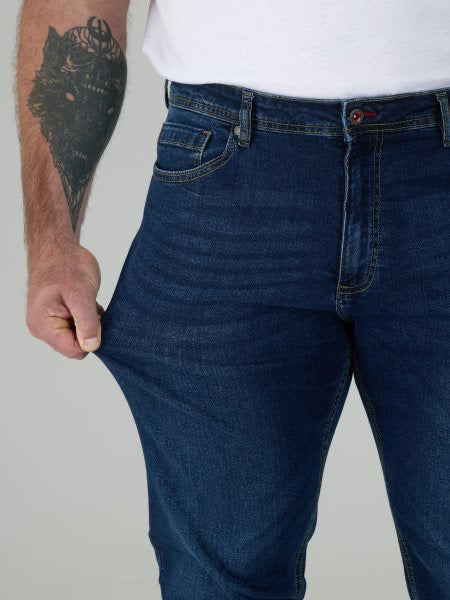 D555- Ambrose Tapered Fit Stretch Stonewash Denim Jeans