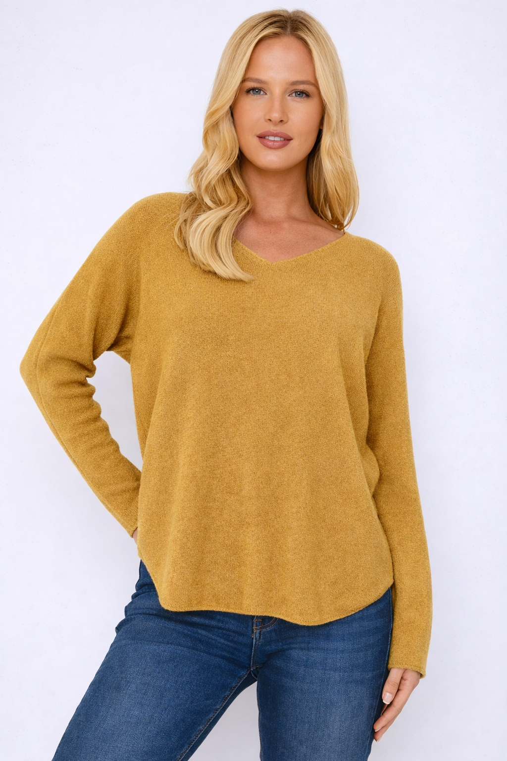 Pacific Dove- Super Soft V Neck jumper
