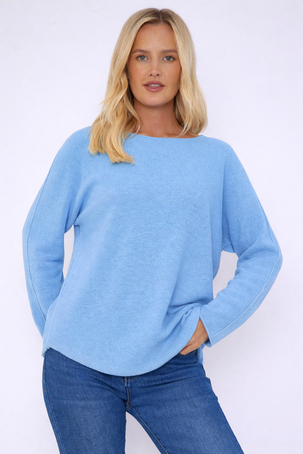 Pacific Dove- Super Soft V Neck jumper