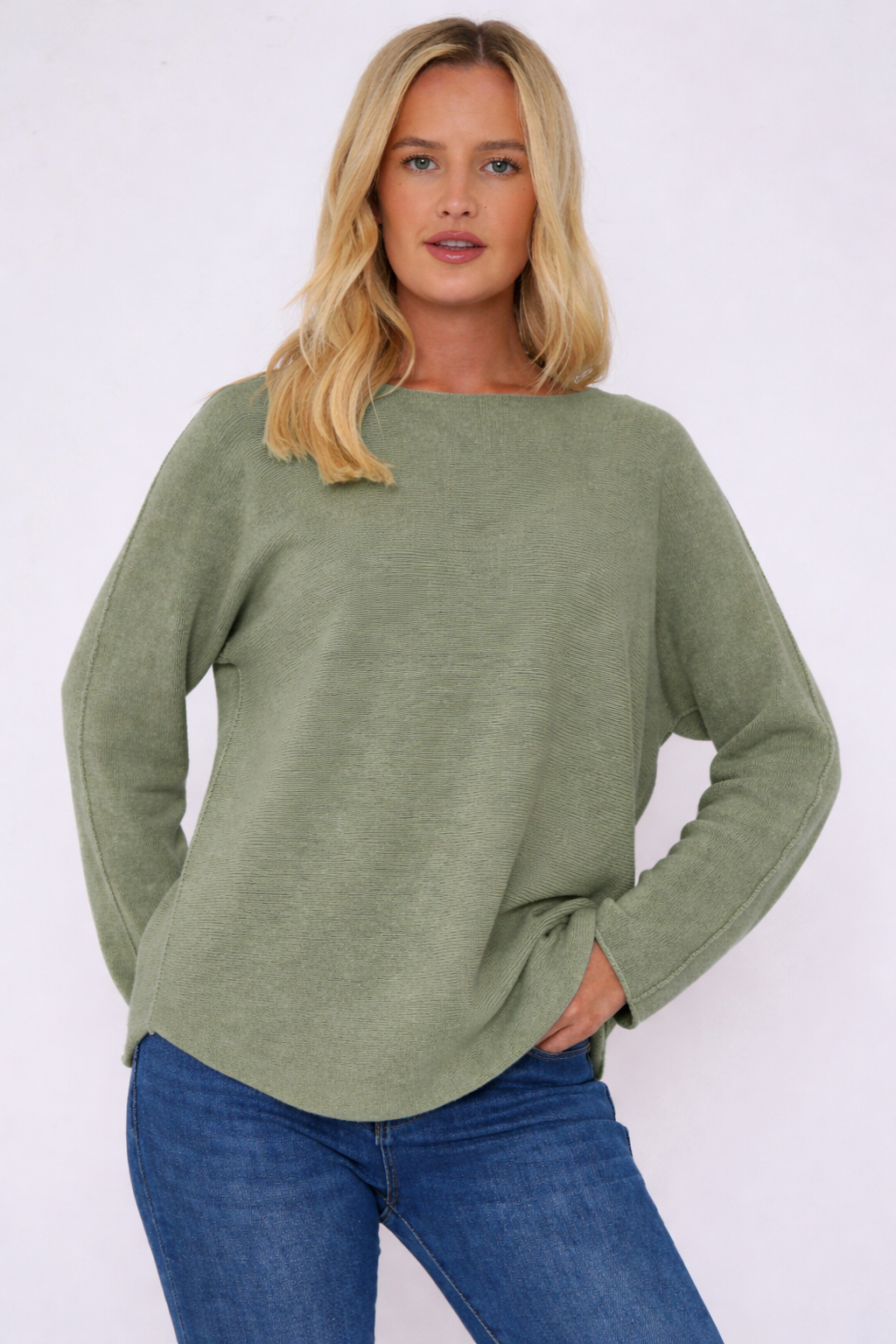Pacific Dove- Super Soft V Neck jumper