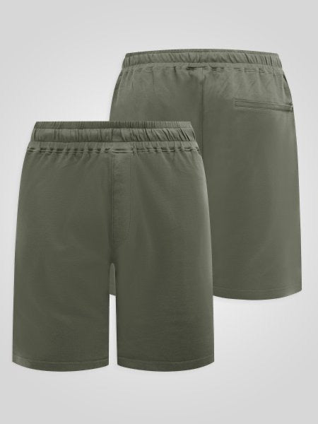 D555- Mitchell khaki stretch shorts