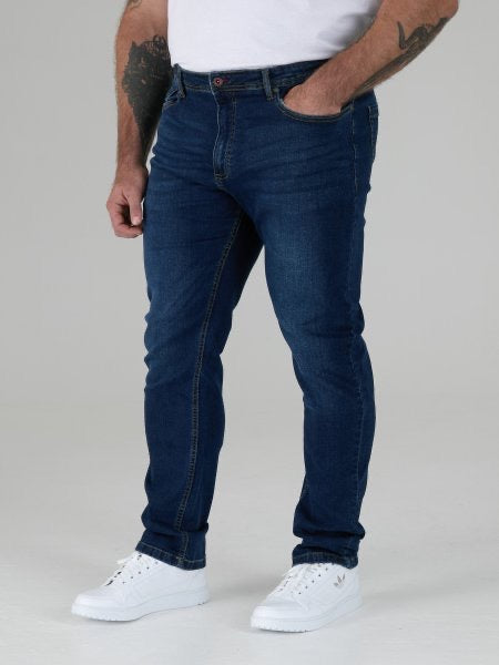 D555- Ambrose Tapered Fit Stretch Stonewash Denim Jeans