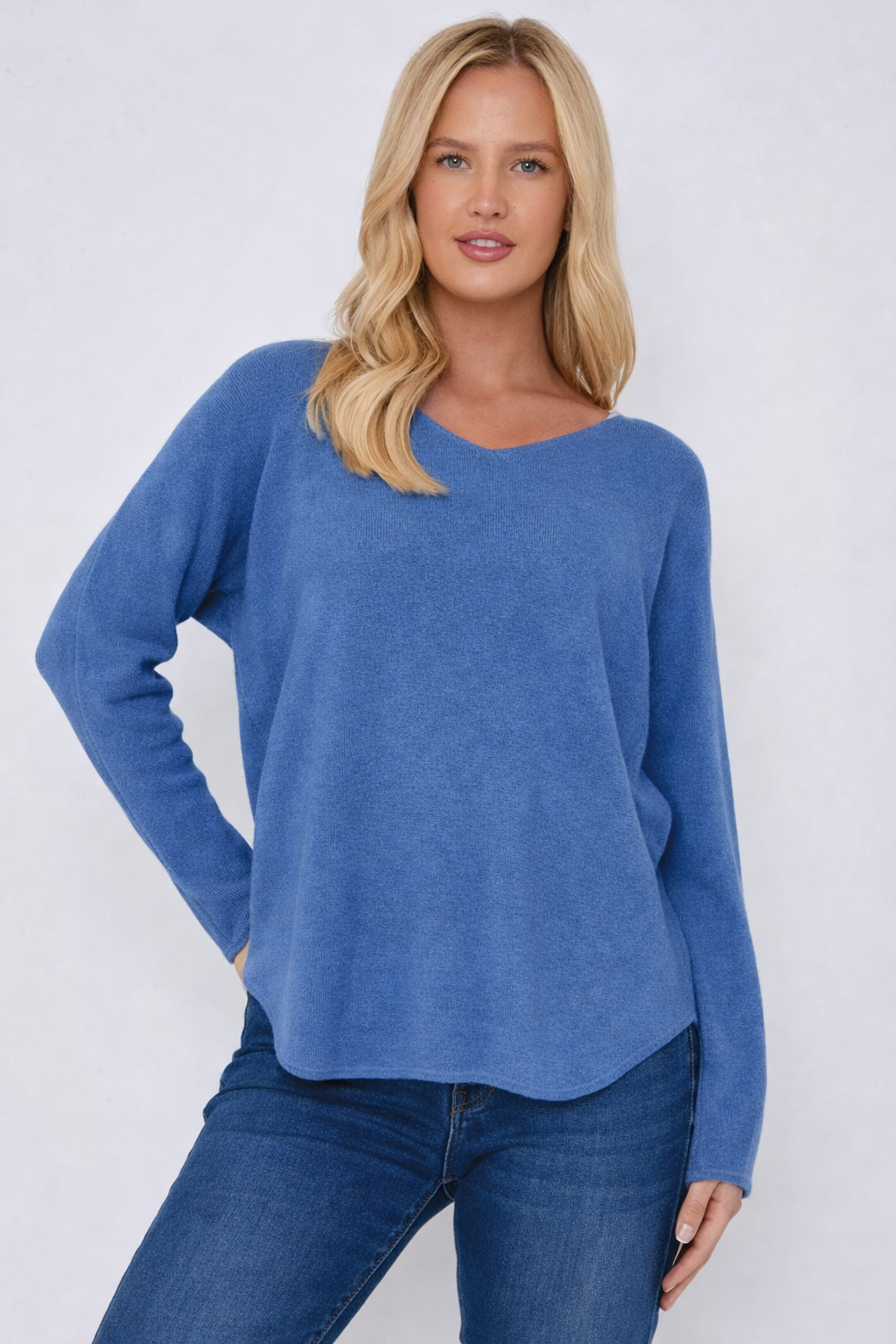 Pacific Dove- Super Soft V Neck jumper