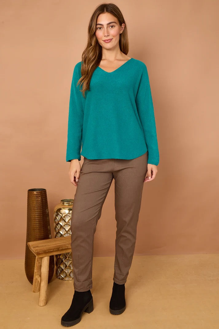 Pacific Dove- Super Soft V Neck jumper