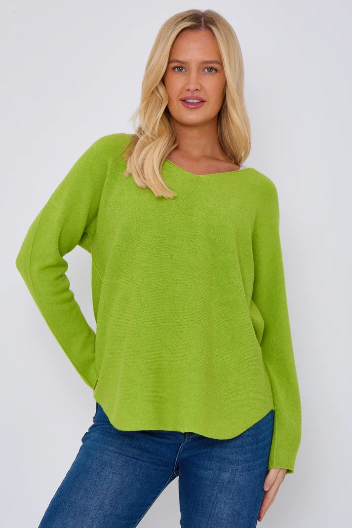 Pacific Dove- Super Soft V Neck jumper