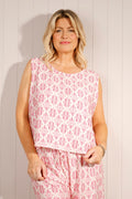Pacific Dove - Aztec Print Vest Top