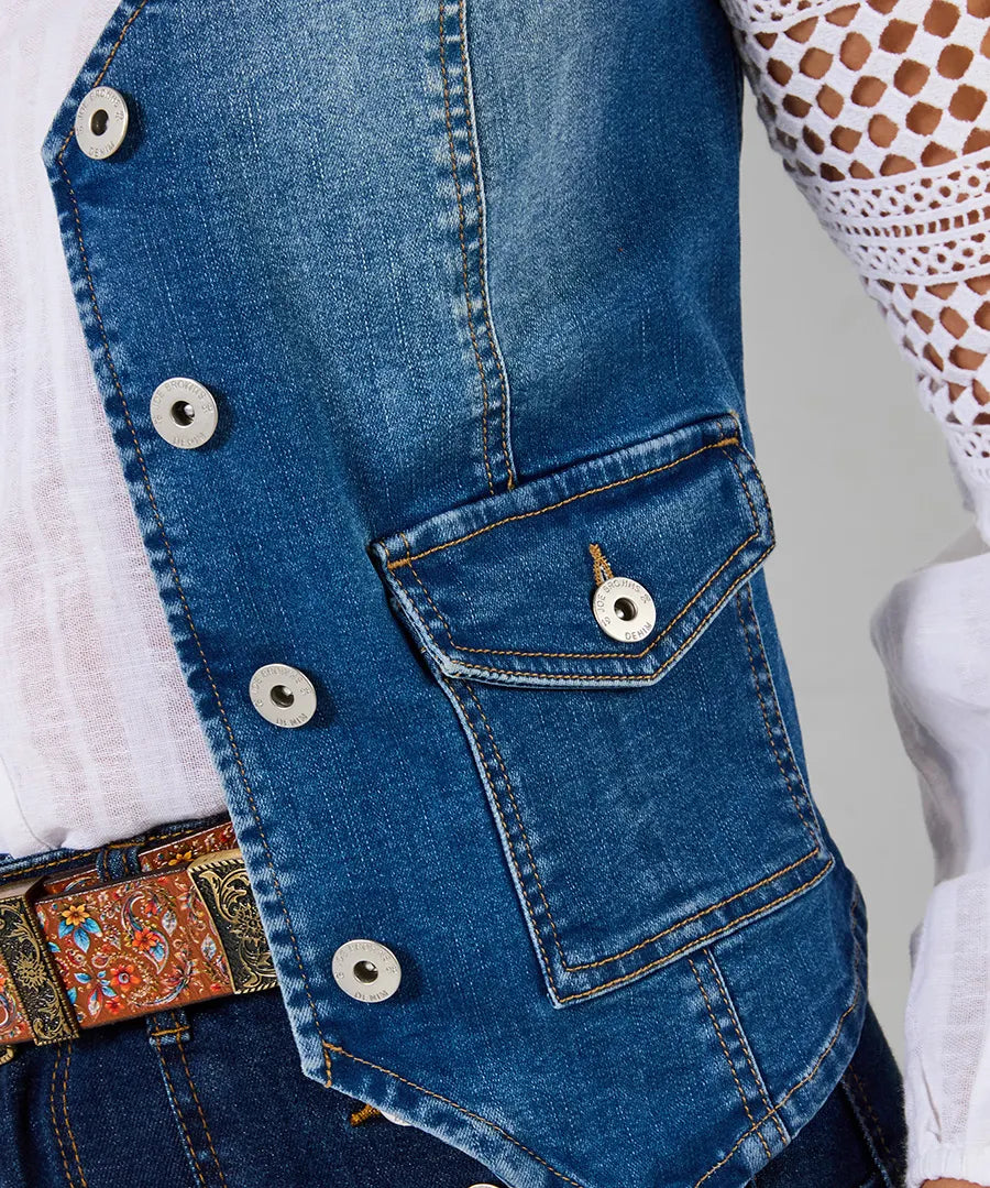 Joe Browns- Dixie Stretch Denim Waistcoat